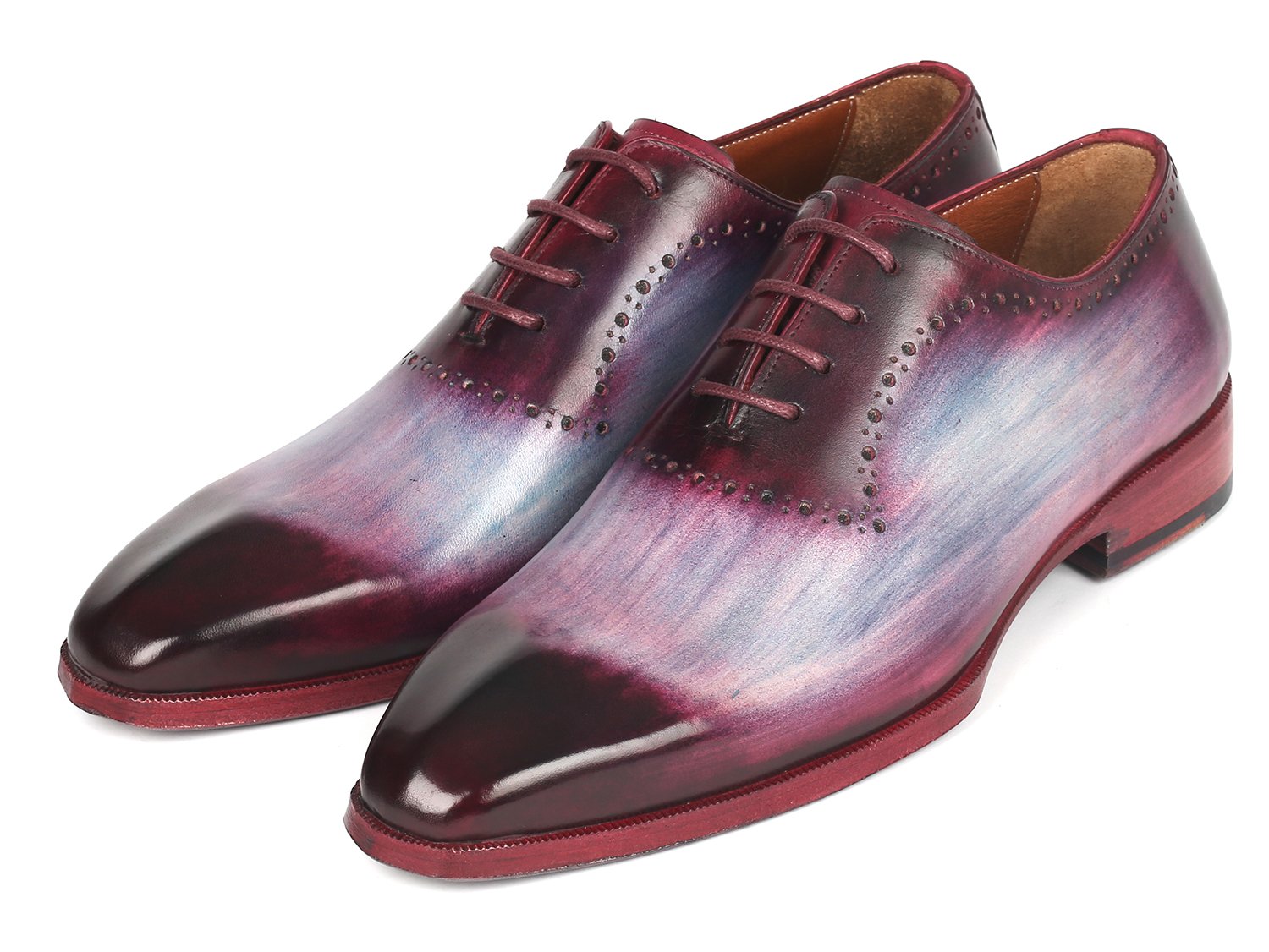 Paul Parkman Men's Blue & Purple Oxfords (ID