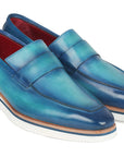 Paul Parkman Men's Smart Casual Loafers Blue (ID