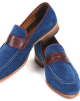 Paul Parkman Beige & Brown Plaid Canvas Derby Shoes (ID