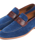 Paul Parkman Beige & Brown Plaid Canvas Derby Shoes (ID