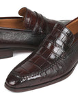 Paul Parkman Beige & Brown Plaid Canvas Derby Shoes (ID