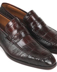 Paul Parkman Beige & Brown Plaid Canvas Derby Shoes (ID