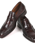 Paul Parkman Beige & Brown Plaid Canvas Derby Shoes (ID
