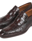 Paul Parkman Beige & Brown Plaid Canvas Derby Shoes (ID