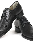 Paul Parkman Beige & Brown Plaid Canvas Derby Shoes (ID