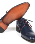 Paul Parkman Medallion Toe Navy Derby Shoes (ID