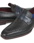 Paul Parkman Beige & Brown Plaid Canvas Derby Shoes (ID