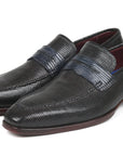 Paul Parkman Beige & Brown Plaid Canvas Derby Shoes (ID