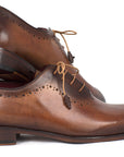 Paul Parkman Men's Brown & Camel Medallion Toe Oxfords (ID
