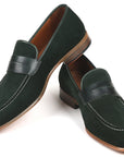 Paul Parkman Beige & Brown Plaid Canvas Derby Shoes (ID