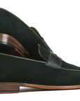 Paul Parkman Beige & Brown Plaid Canvas Derby Shoes (ID