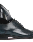 Paul Parkman Beige & Brown Plaid Canvas Derby Shoes (ID