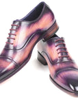 Paul Parkman Men's Cap-Toe Oxfords Purple (ID