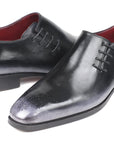 Paul Parkman Side Lace Oxfords Gray Burnished (ID