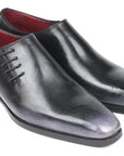 Paul Parkman Side Lace Oxfords Gray Burnished (ID