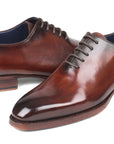 Paul Parkman Goodyear Welted Wholecut Oxfords Brown Hand-Painted (ID
