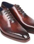 Paul Parkman Goodyear Welted Wholecut Oxfords Brown Hand-Painted (ID