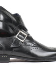 Paul Parkman Wingtip Single Monkstraps Black (ID