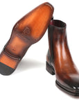 Paul Parkman Chelsea Boots Brown Burnished Leather (ID