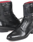 Paul Parkman Men's High Boots Black Calfskin (ID