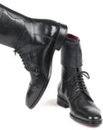 Paul Parkman Men's High Boots Black Calfskin (ID