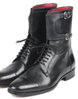 Paul Parkman Men's High Boots Black Calfskin (ID
