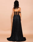 Black High Slit Gown - Toi ‘n’ Moi Ltd