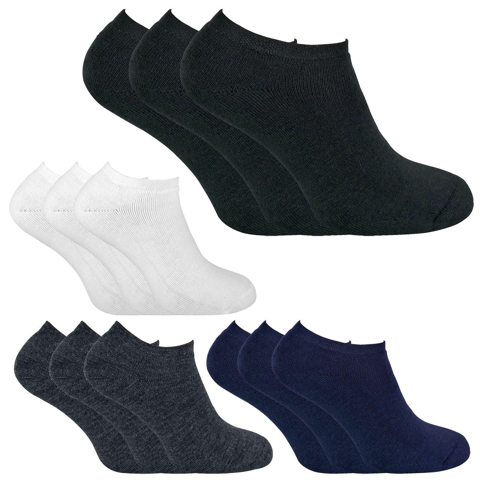 3 Pairs Mens Thermal Trainer Socks - Toi ‘n’ Moi Ltd