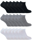 Cihat 12 Pack Children's Cotton Trainer Socks - Toi ‘n’ Moi Ltd