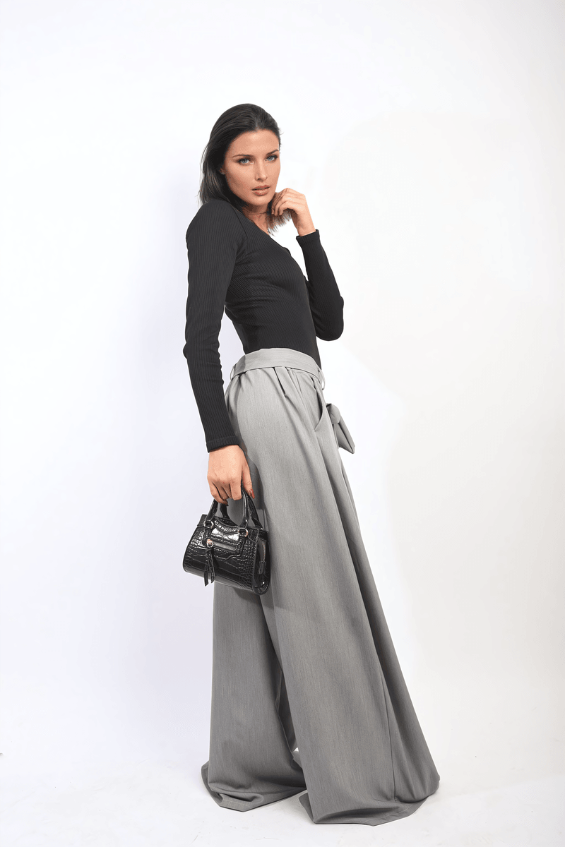 High Waist Belted Wide Leg Trouser - Toi ‘n’ Moi Ltd