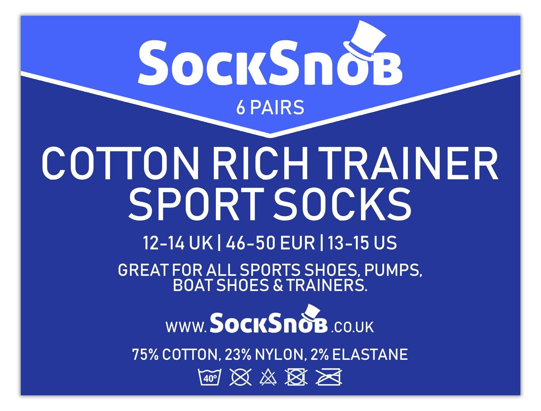 Cihat 6 Pack Children's Cotton Trainer Socks - Toi ‘n’ Moi Ltd