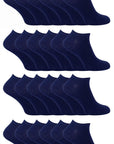 Cihat 24 Pack Children's Cotton Trainer Socks - Toi ‘n’ Moi Ltd