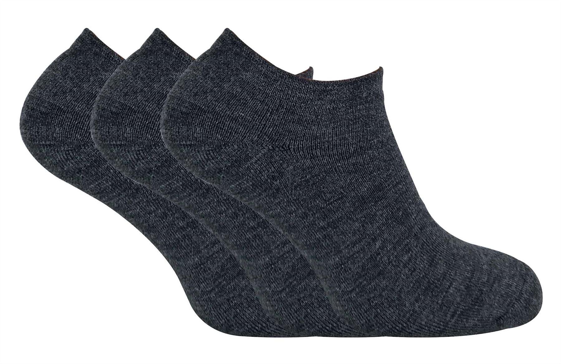 3 Pairs Mens Thermal Trainer Socks - Toi ‘n’ Moi Ltd