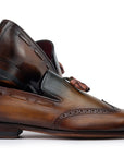 Paul Parkman Men's Wingtip Tassel Loafers Green (ID