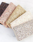 Hdg1883 - Portafoglio con cerniera glitterata