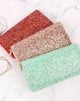 Hdg1883 - Portafoglio con cerniera glitterata