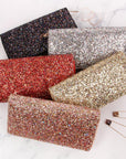 Hdg1883 - Portafoglio con cerniera glitterata