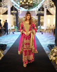 Embroidered Chinon Anarkali Salwar Kameez – Elegant Readymade Pakistani Bridal Suit | Wedding & Party Wear Dress with Dupatta & Pant - Toi ‘n’ Moi Ltd