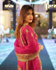 Embroidered Chinon Anarkali Salwar Kameez – Elegant Readymade Pakistani Bridal Suit | Wedding & Party Wear Dress with Dupatta & Pant - Toi ‘n’ Moi Ltd