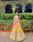 Designer Multicolor Lehenga Choli – Ready-to-Wear USA Wedding Partywear with Dupatta & Sequence Work - Toi ‘n’ Moi Ltd