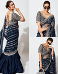 Beautiful Lehenga-Saree with Embroidered Pallu – Elegant Fusion of Tradition and Style - Toi ‘n’ Moi Ltd