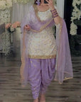 Elegant Punjabi Dhoti Salwar Kameez with Heavy Embroidery Work – Ready-to-Wear Stitched Salwar Suit for Women | Indian Wedding Dresses - Toi ‘n’ Moi Ltd