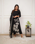 Elegant Indian Suit for Women โ Readymade Salwar Kameez with Cotton Kurti, Pant, Dupatta & Blouse | Wedding Tunic, Sharara & Scarf Set - Toi โnโ Moi Ltd
