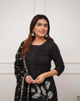 Elegant Indian Suit for Women โ Readymade Salwar Kameez with Cotton Kurti, Pant, Dupatta & Blouse | Wedding Tunic, Sharara & Scarf Set - Toi โnโ Moi Ltd