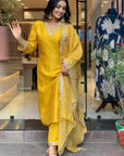 Graceful Muslin Embroidered Digital Print Salwar Suit – Stylish 3-Piece Set for Women - Toi ‘n’ Moi Ltd