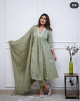 Look Beautiful in Our New Cotton 60*60 A-Line Dupatta Pant Set – Featuring Elegant Work Detailing for All-Day Comfort, Available in a Stunning Color - Toi ‘n’ Moi Ltd