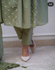 Look Beautiful in Our New Cotton 60*60 A-Line Dupatta Pant Set – Featuring Elegant Work Detailing for All-Day Comfort, Available in a Stunning Color - Toi ‘n’ Moi Ltd