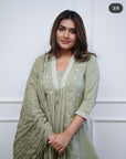 Look Beautiful in Our New Cotton 60*60 A-Line Dupatta Pant Set – Featuring Elegant Work Detailing for All-Day Comfort, Available in a Stunning Color - Toi ‘n’ Moi Ltd