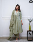 Look Beautiful in Our New Cotton 60*60 A-Line Dupatta Pant Set – Featuring Elegant Work Detailing for All-Day Comfort, Available in a Stunning Color - Toi ‘n’ Moi Ltd