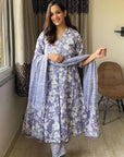 Elegant Embroidered Soft 3-Piece Suit – Long Sleeve Readymade Salwar Kameez | Punjabi Suit with Kurti & Pant Set for Women - Toi ‘n’ Moi Ltd